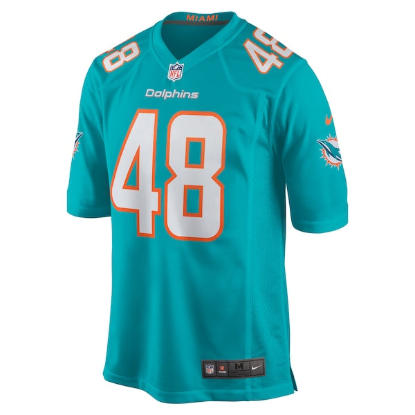 Jake Bargas Miami Dolphins Nike Home Game Player Jersey - Aqua - Image 2