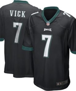Michael Vick Atlanta Falcons Nike Throwback Game Limited Jersey - Black