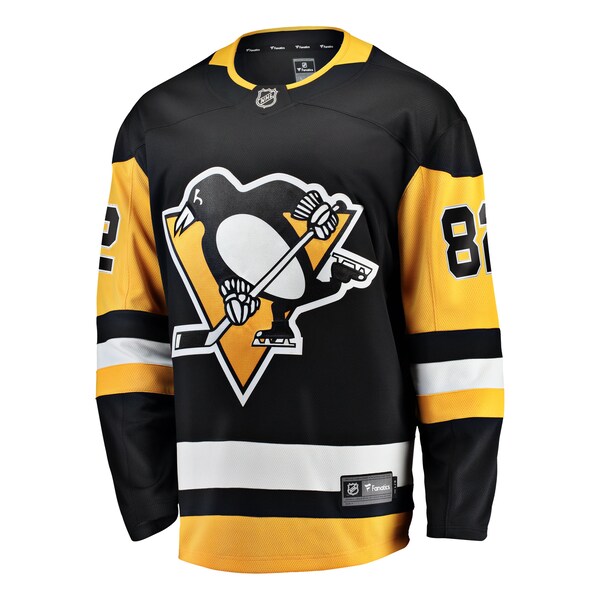 Caleb Jones Pittsburgh Penguins Home Breakaway Jersey - Black - Image 2