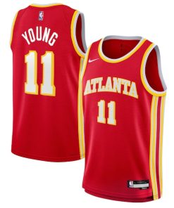 Trae Young Atlanta Hawks Nike Youth Swingman Jersey - Icon Edition - Red