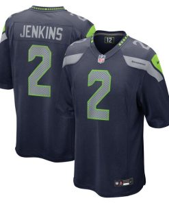 Alternative view of Rayshawn Jenkins Seattle Seahawks Nike  Game Jersey -  College Navy