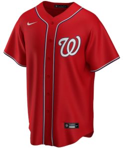 Alternative view of Washington Nationals Nike Youth Alternate Replica Team Jersey - Red