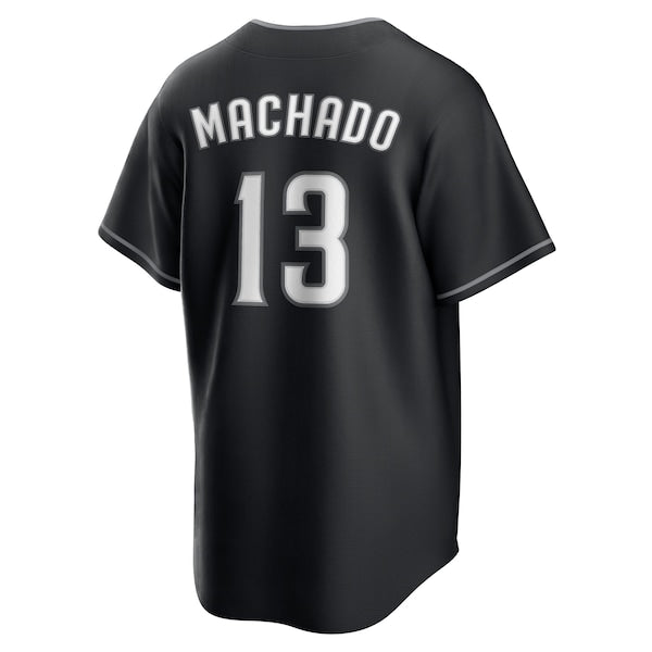 Manny Machado San Diego Padres Nike Lights Out Replica Player Jersey - Black - Image 3