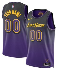 Los Angeles Lakers Nike Unisex 2024/25 Custom Swingman Jersey - City Edition - Purple