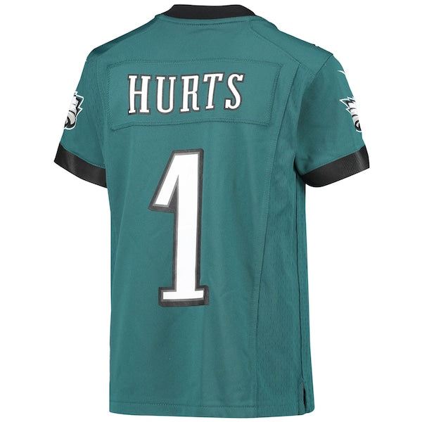 Jalen Hurts Philadelphia Eagles Nike Youth Game Jersey - Green - Image 3