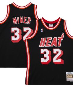 Harold Miner Miami Heat  1992/93 Hardwood Classics Swingman Throwback Jersey - Black