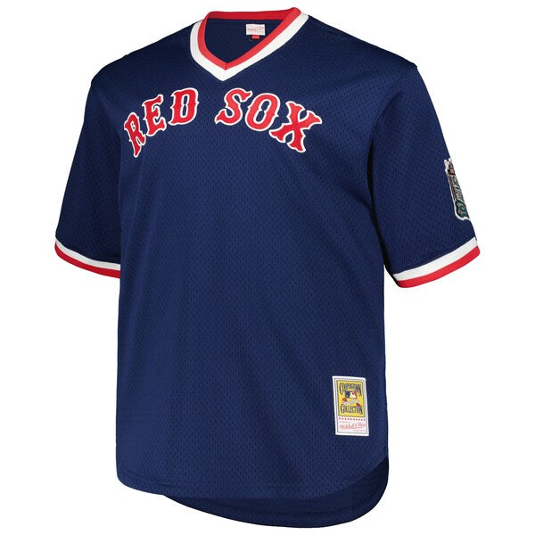 Pedro Martinez Boston Red Sox 1999 Cooperstown Collection Mesh Pullover Jersey - Navy - Image 2