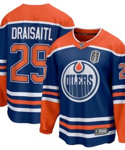 Leon Draisaitl Edmonton Oilers  2025 Stanley Cup Final Home Breakaway Jersey - Royal