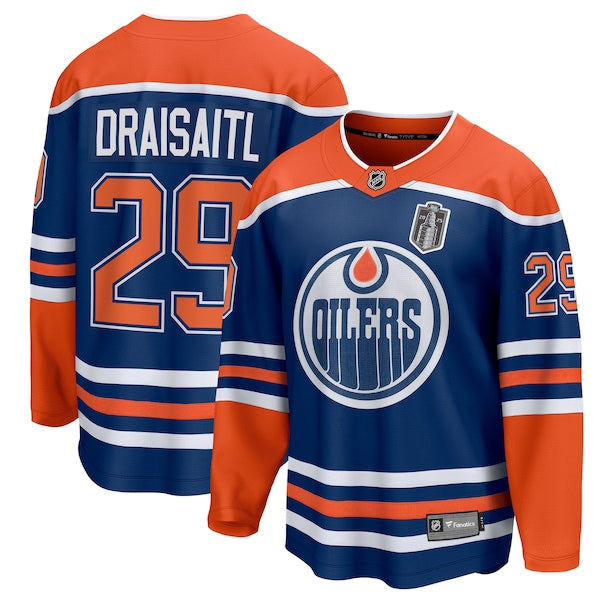 Leon Draisaitl Edmonton Oilers 2025 Stanley Cup Final Home Breakaway Jersey - Royal