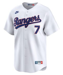 Alternative view of Ivan Rodriguez Texas Rangers Nike Throwback Cooperstown Collection Limited Jersey - White