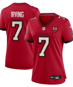 Alternative view of Bucky Irving  Tampa Bay Buccaneers Nike Women's 50th Season Game Jersey - Creamsicle/White/Red