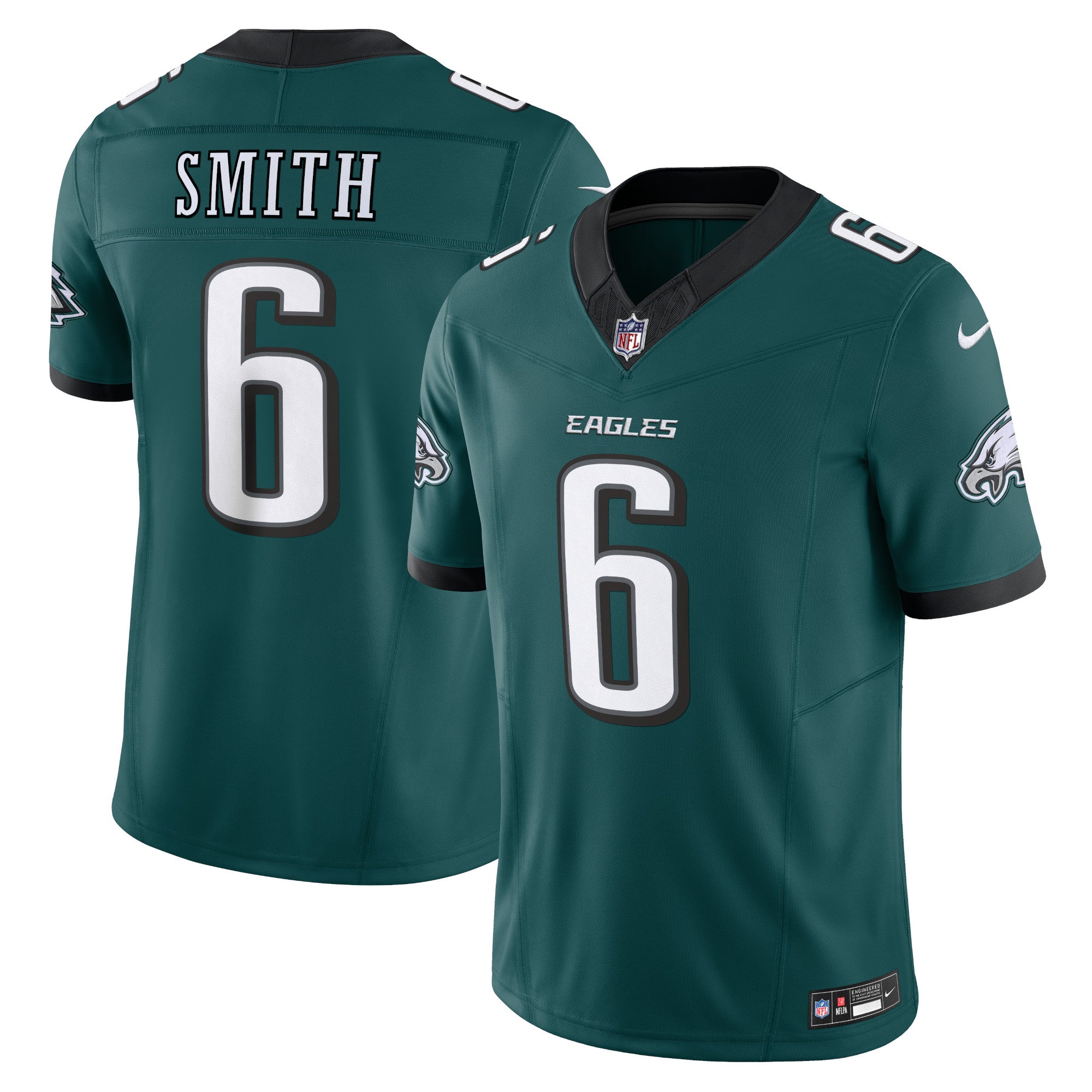 DeVonta Smith Philadelphia Eagles Nike Vapor F.U.S.E. Limited Jersey - White/Black/Green - Image 8