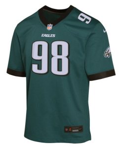 Alternative view of Jalen Carter Philadelphia Eagles Nike Youth Game Player Jersey - Midnight Green