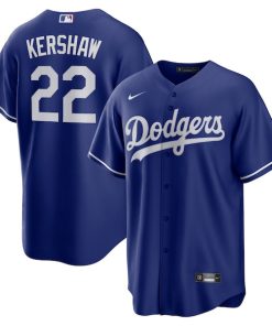 Clayton Kershaw Los Angeles Dodgers Nike Big & Tall Alternate Replica Player Jersey - Royal