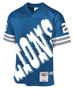 Alternative view of Barry Sanders Detroit Lions 1996 Throwback Fashion Jersey - Blue