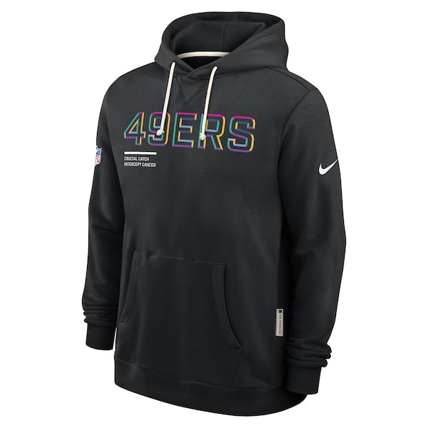 San Francisco 49ers Nike 2025 NFL Crucial Catch Sideline Standard Issue Dri-FIT Hoodie - Black - Image 2