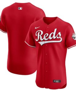 Cincinnati Reds Nike Alternate Vapor Premier Elite Patch Jersey - Red