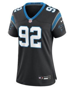 Alternative view of Tershawn Wharton Carolina Panthers Nike Women's Team Game Jersey -  Black