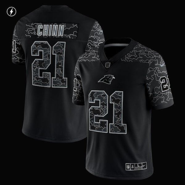 Jeremy Chinn Carolina Panthers Nike RFLCTV Limited Jersey - Black - Image 4