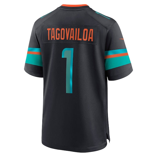 Tua Tagovailoa Miami Dolphins Nike 2025 Rivalries Collection Game Jersey - Pitch Blue - Image 3
