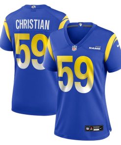 Alternative view of Geron Christian Los Angeles Rams Nike Women's Team Game Jersey -  Royal