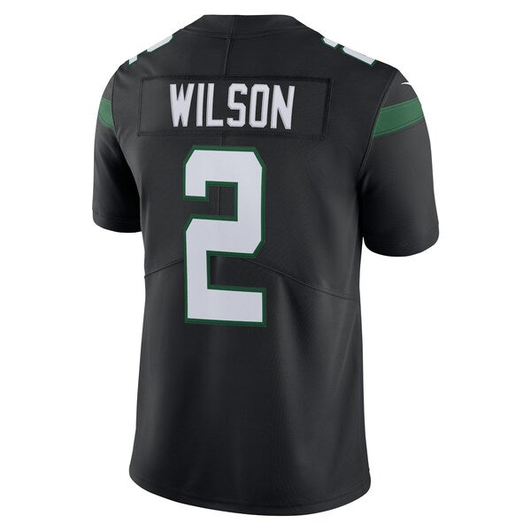 Zach Wilson New York Jets Nike Vapor Limited Jersey - Stealth Black/Green/White - Image 4