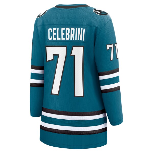 Macklin Celebrini San Jose Sharks Women's Home Breakaway Jersey?ยจC Teal - Image 3
