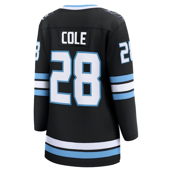Ian Cole Utah Mammoth Women's Home Breakaway Player Jersey - Black - Image 3