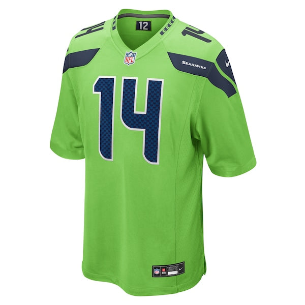 DK Metcalf Seattle Seahawks Nike Game Jersey - Neon Green - Image 2