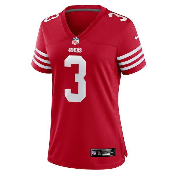 Brian Robinson Jr. San Francisco 49ers Nike Women's Team Game Jersey - Scarlet - Image 2