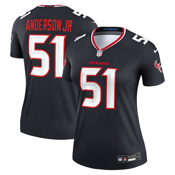 Will Anderson Jr. Houston Texans Nike Women's Legend Player Performance Top - Navy