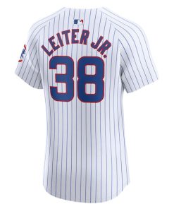 Alternative view of Mark Leiter Jr. Chicago Cubs Nike Home Elite Player Jersey - White