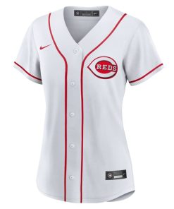 Alternative view of Matt McLain Cincinnati Reds Nike Women's Home Replica Jersey - White