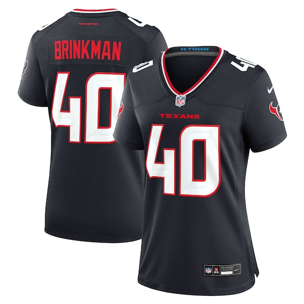 Austin Brinkman Houston Texans Nike Women's Team Game Jersey - Navy