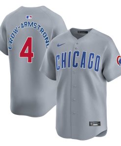 Pete Crow-Armstrong Chicago Cubs Nike Road Vapor Limeted Player Jersey - Grey