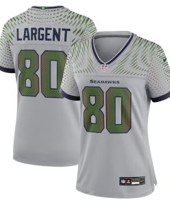 Steve Largent Seattle Seahawks Nike Women's 2025 Rivalries Collection Retired Game Jersey - Wolf Gray