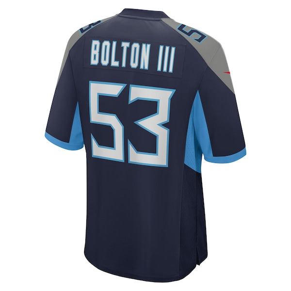Curtis Bolton III Tennessee Titans Nike Team Game Jersey - Navy - Image 3