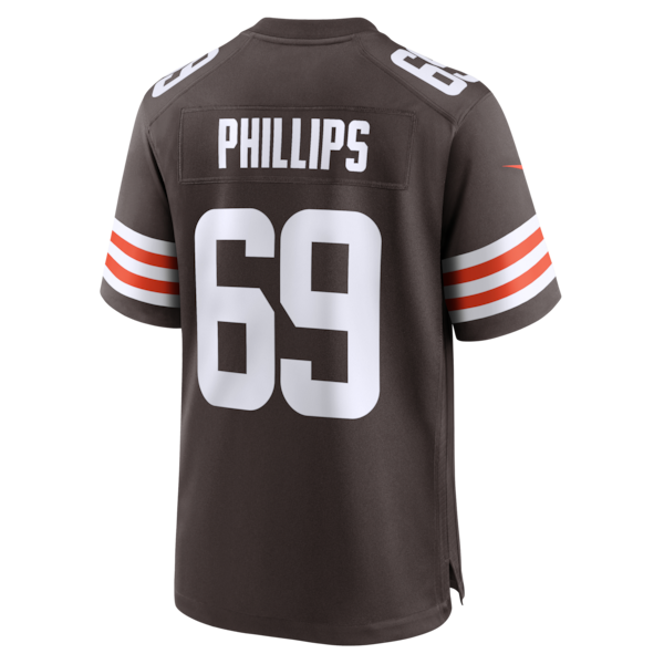 Tyre Phillips Cleveland Browns Nike Team Game Jersey - Brown - Image 3