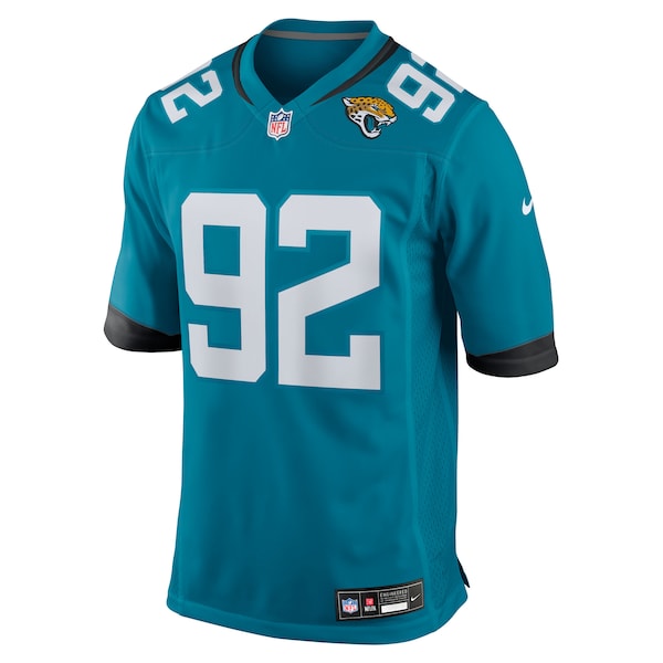 Danny Striggow Jacksonville Jaguars Nike Team Game Jersey - Teal - Image 2