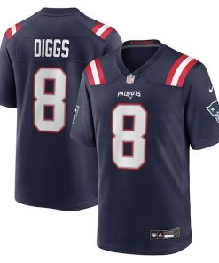 Stefon Diggs New England Patriots Nike Game Jersey - Navy