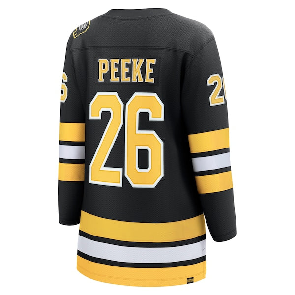 Andrew Peeke Boston Bruins Women's Home Breakaway Player Jersey - Black - Image 3