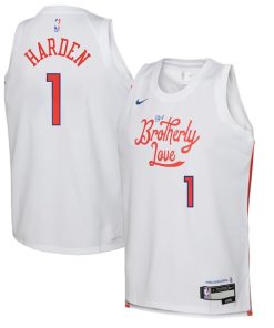 James Harden Philadelphia 76ers Nike Youth 2022/23 Swingman Jersey - City Edition - White