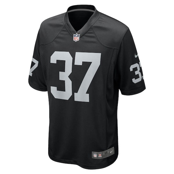 Tyler Hall Las Vegas Raiders Nike Team Game Jersey - Black - Image 2