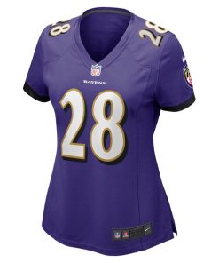Alternative view of Sanoussi Kane Baltimore Ravens Nike Women's  Game Jersey -  Purple