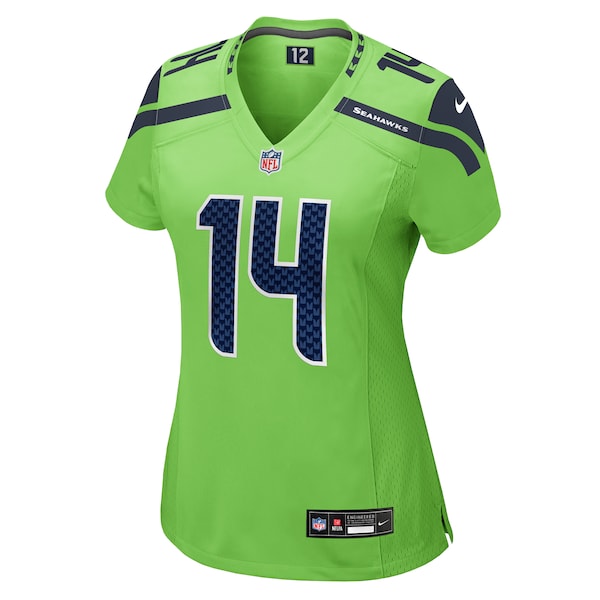 DK Metcalf Seattle Seahawks Nike Women's Game Jersey - Neon Green - Image 2