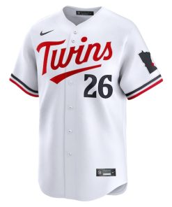 Alternative view of Max Kepler Minnesota Twins Nike Home Limited Player Jersey - White
