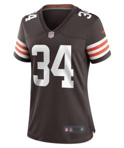 Alternative view of Jerome Ford Cleveland Browns Nike Women's Game Player Jersey - Brown