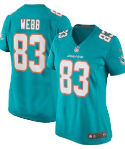 Raleigh Webb Miami Dolphins Nike Women's Team Game Jersey -  Aqua