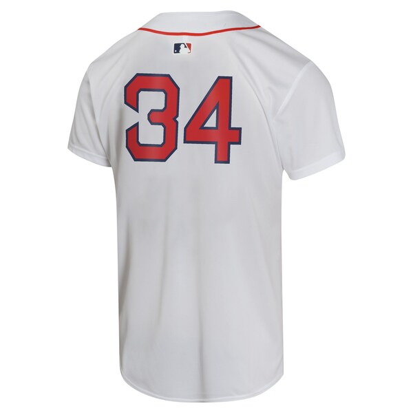 David Ortiz Boston Red Sox Nike Youth Home -Retired- Game Player Jersey - White - Image 3