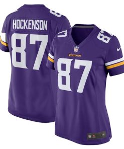 T.J. Hockenson Minnesota Vikings Nike Women's Game Player Jersey - Purple